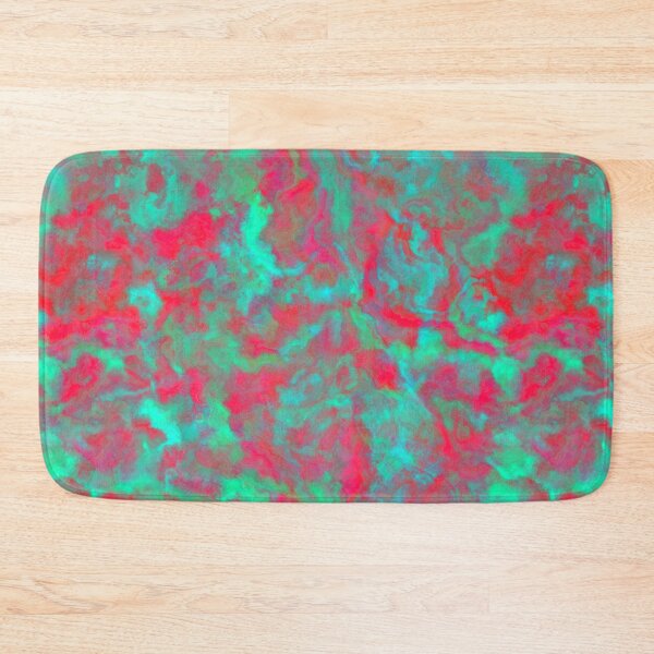 Item preview, Alizarin - turquoise ebru designed and sold by Kolinnaprint.