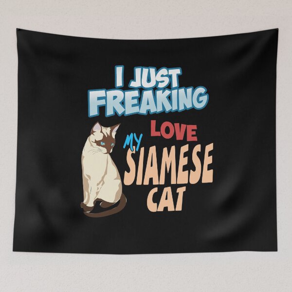 Item preview, I just freaking love my Siamese Cat designed and sold by NeXore.