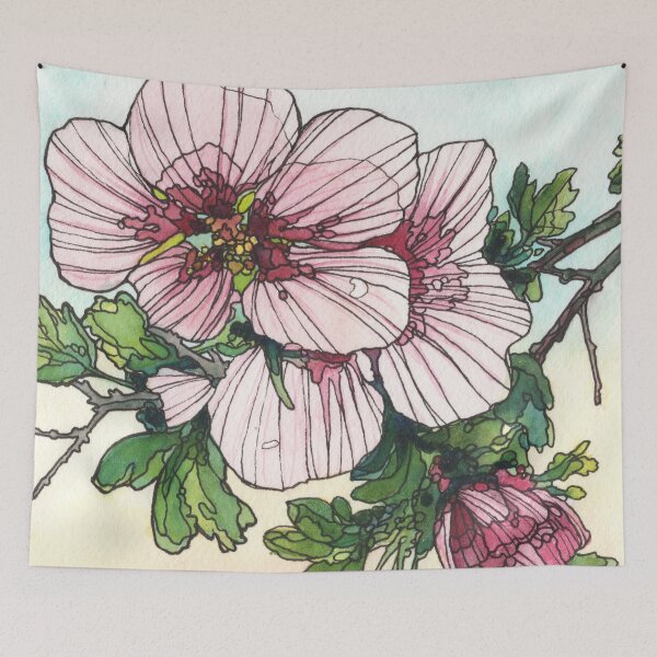 Item preview, Pale flowers, pale sky designed and sold by kirimoth.