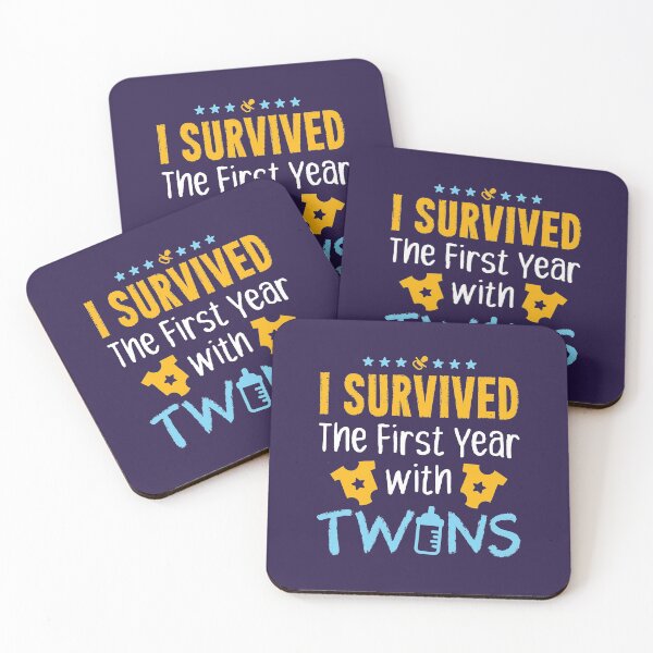 Item preview, I Survived The First Year With Twins Twin Mom Dad Parent designed and sold by jaygo.