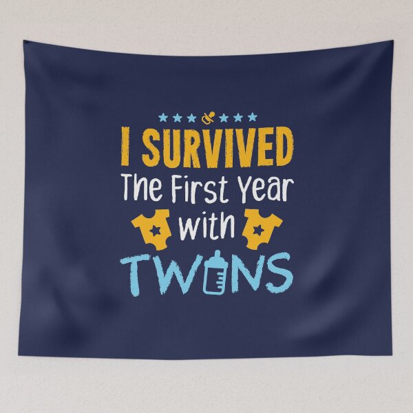 Item preview, I Survived The First Year With Twins Twin Mom Dad Parent designed and sold by jaygo.