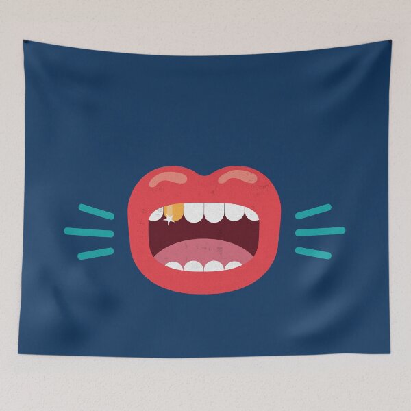 Item preview, Screaming mouth with gold tooth 2 designed and sold by SOMA APPAREL.