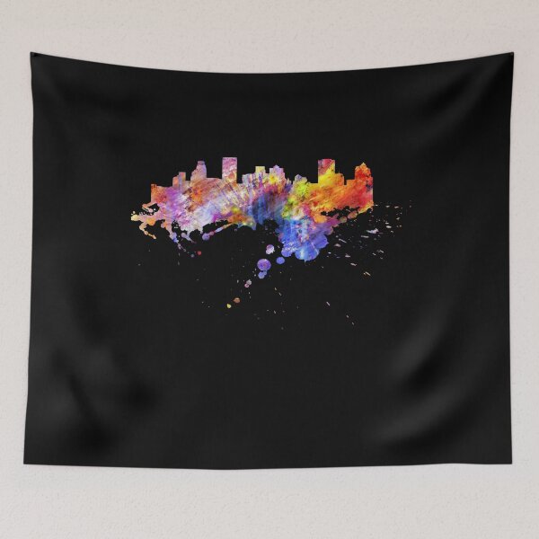 Item preview, Montreal Quebec Canada skyline at night in colors designed and sold by DerNerd.