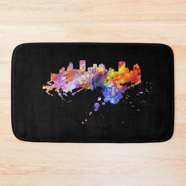 Item preview, Montreal Quebec Canada skyline at night in colors designed and sold by DerNerd.