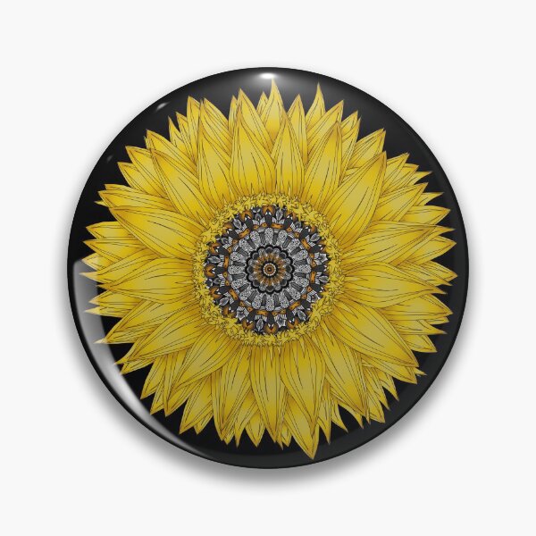 Item preview, Golden Mandala Sunflower designed and sold by Epitome Girl.