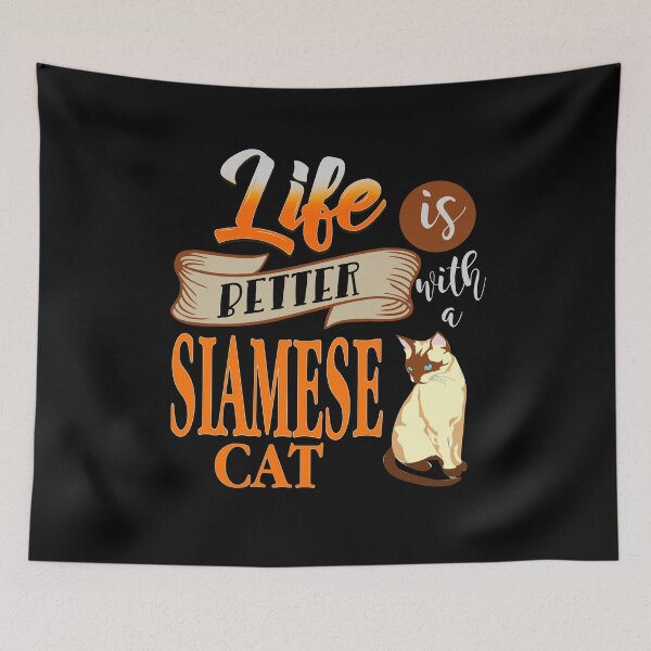 Item preview, Life is better with a Siamese Cat designed and sold by NeXore.