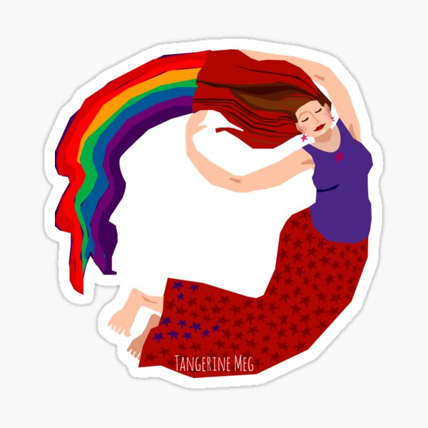 Rainbow Lady Sticker