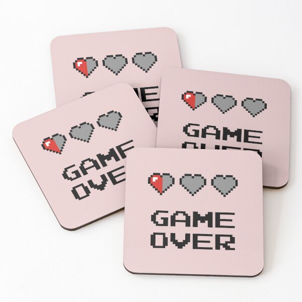 Item preview, Game Over Hearts designed and sold by PanfriedArtShop.