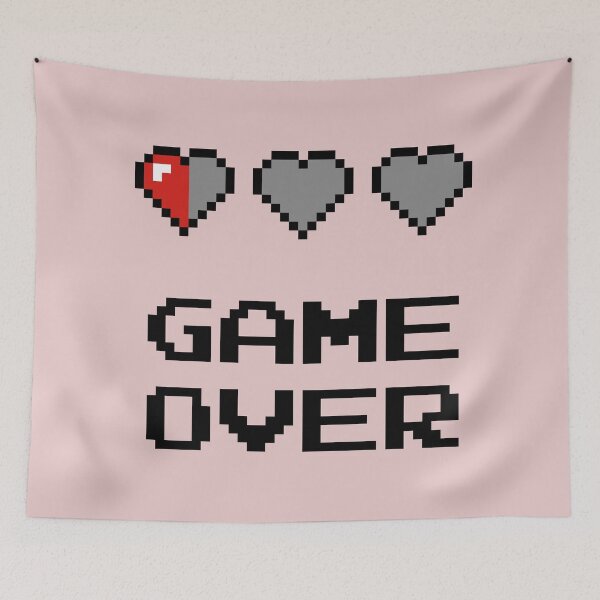 Item preview, Game Over Hearts designed and sold by PanfriedArtShop.