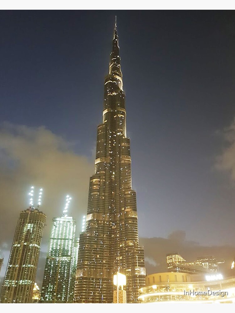 Disover Burj Khalifa, Dubai Premium Matte Vertical Poster