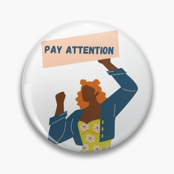 Item preview, Pay Attention - BLM designed and sold by leonardlaura.
