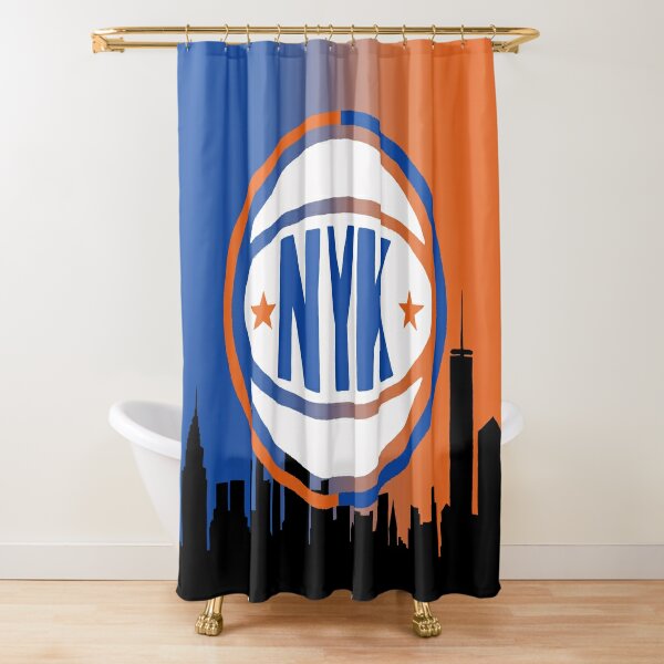 Retro New York Basketball  Shower Curtain