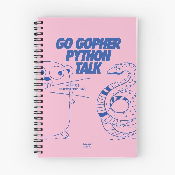 Item preview, Go gopher Python Talk designed and sold by TheMauveCat.