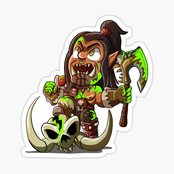 Vista previa del artículo con la obra «Chibi Grom Grito Infernal», diseñado y vendido por RavenCourse.