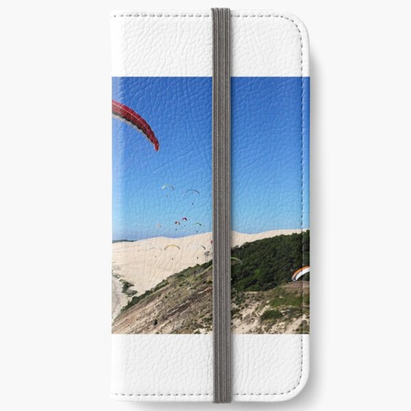 paraglider dune de pyla iPhone Flip-Case
