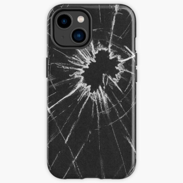 Glassplitter Gemälde schwarz-weiß iPhone Robuste Hülle