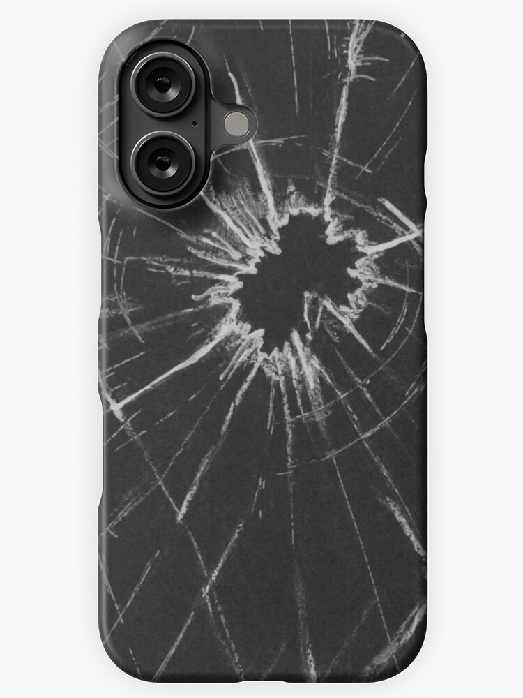 Thumbnail 1 von 4, iPhone-Hülle, Glassplitter Gemälde schwarz-weiß designt und verkauft von arpiart.