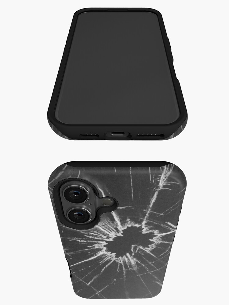 Thumbnail 3 von 4, iPhone-Hülle, Glassplitter Gemälde schwarz-weiß designt und verkauft von arpiart.