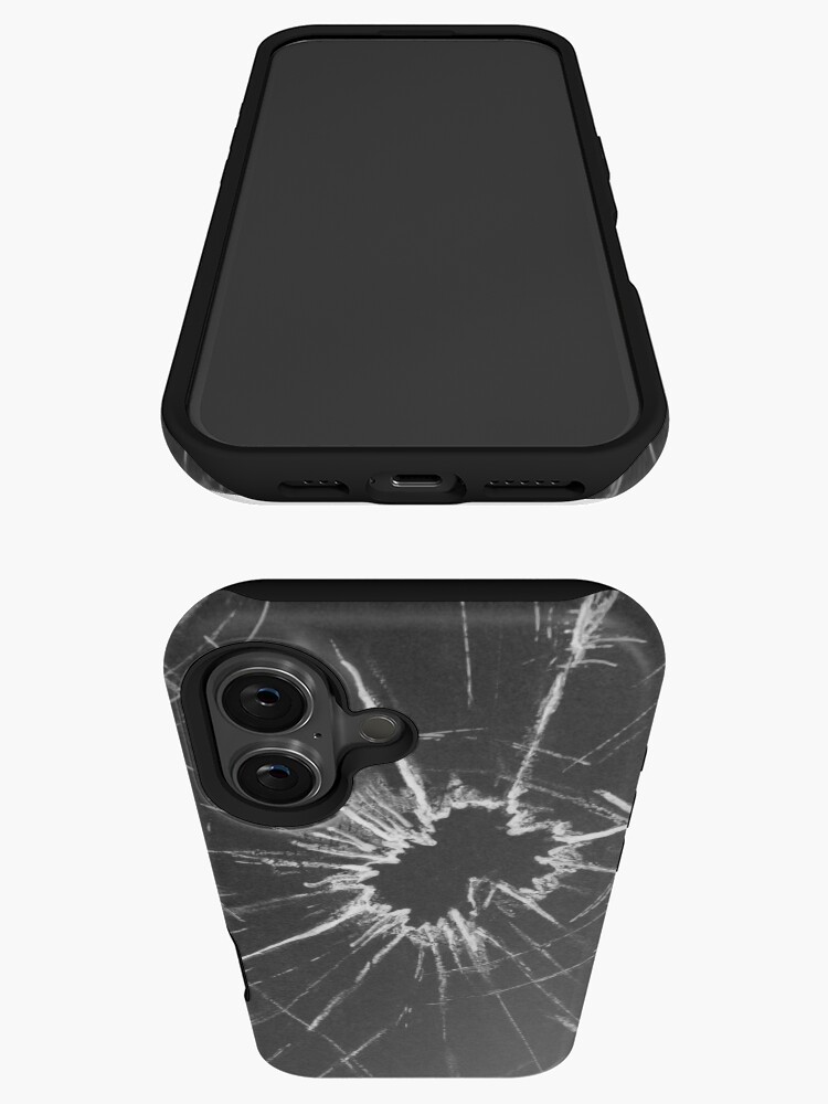 Thumbnail 3 von 4, iPhone-Hülle, Glassplitter Gemälde schwarz-weiß designt und verkauft von arpiart.
