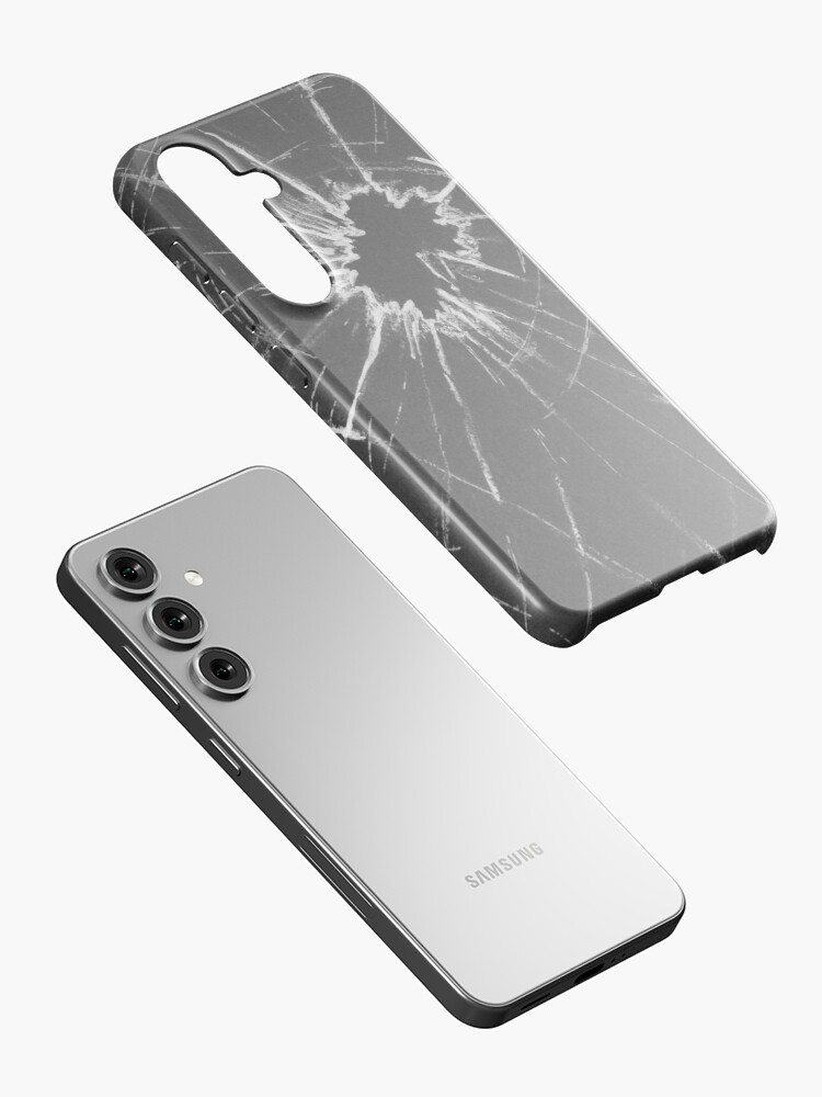 Thumbnail 2 von 4, Samsung Galaxy Handyhülle, Glassplitter Gemälde schwarz-weiß designt und verkauft von arpiart.