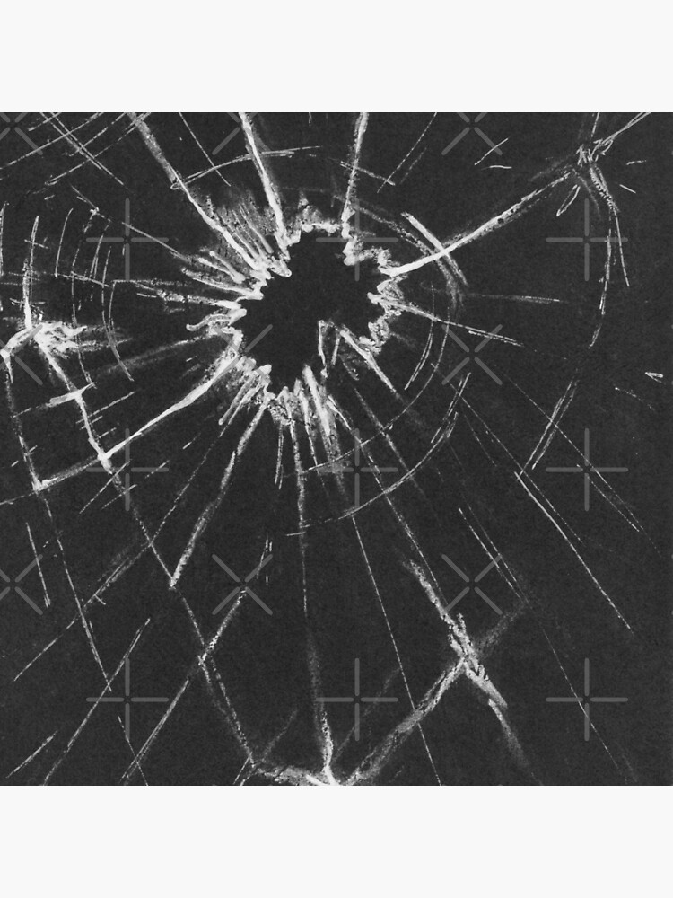 Thumbnail 5 von 5, Untersetzer (4er Set), Glassplitter Gemälde schwarz-weiß designt und verkauft von arpiart.