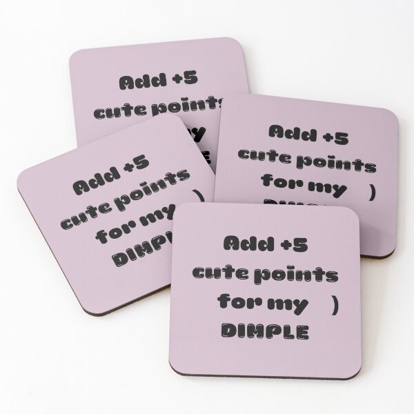 Item preview, Add +5 cute points for my dimple left cheek lavender purple designed and sold by GrammarDance.