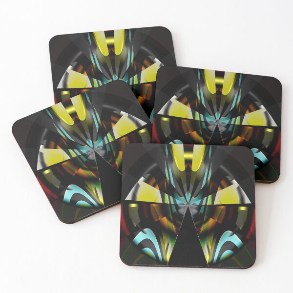 Space-age world Coasters (Set of 4)