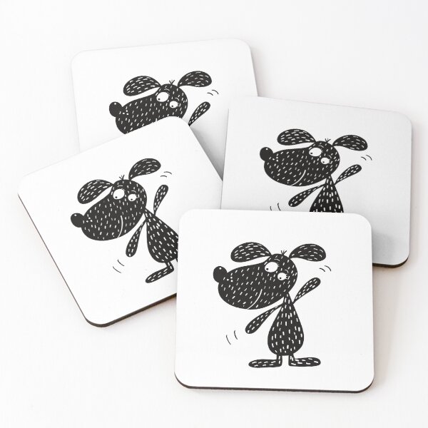 Item preview, Black and white dog nr13 designed and sold by KateCrafts.