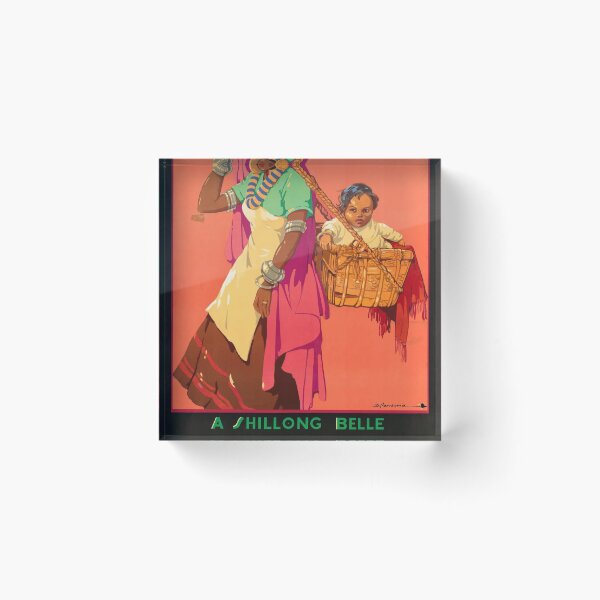 Item preview, A Shillong Belle retro poster designed and sold by CorasPosters.