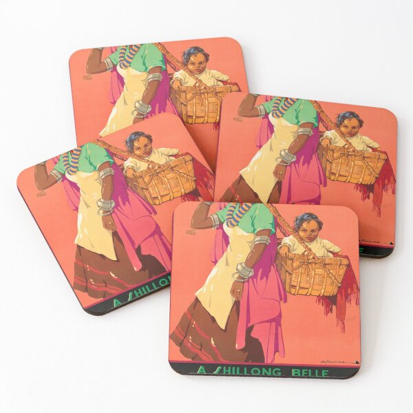 Item preview, A Shillong Belle retro poster designed and sold by CorasPosters.