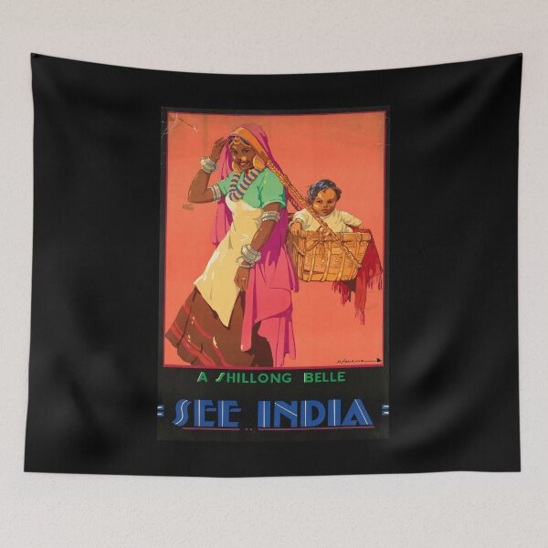 Item preview, A Shillong Belle retro poster designed and sold by CorasPosters.
