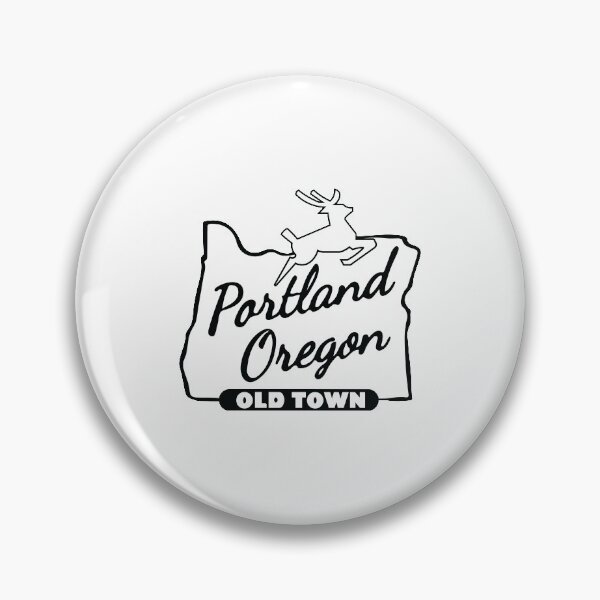 Item preview, Portland Oregon White Stag Sign | Black & White designed and sold by foxleylane.