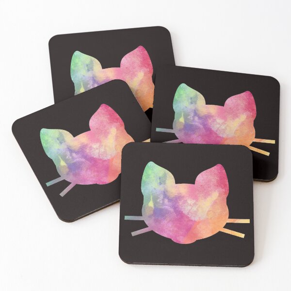 Item preview, Rainbow silhouette of Cat kitten kitty designed and sold by JAZTshirt.