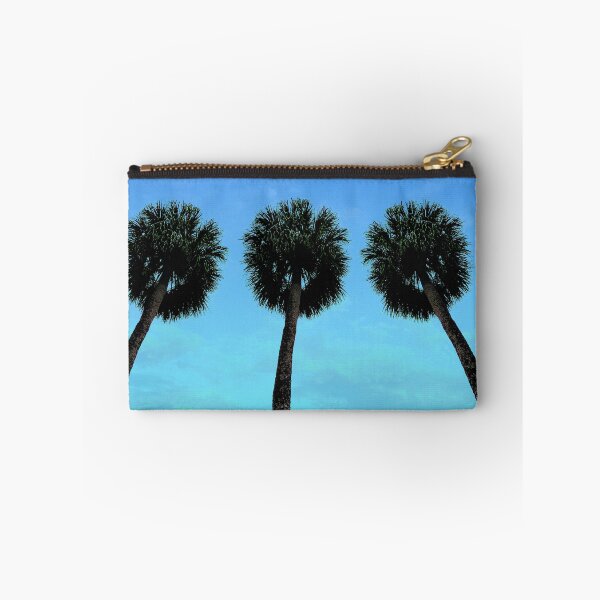Item preview, Palm Trees with Blue Sunset Ombre Sky designed and sold by MarzStudio.