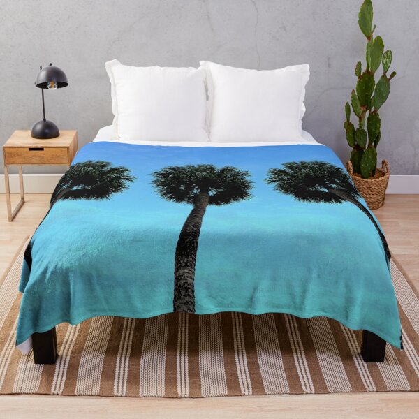 Item preview, Palm Trees with Blue Sunset Ombre Sky designed and sold by MarzStudio.