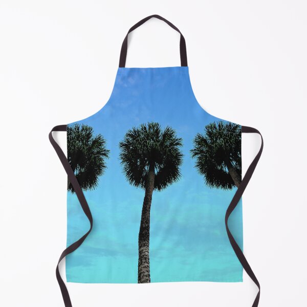 Item preview, Palm Trees with Blue Sunset Ombre Sky designed and sold by MarzStudio.