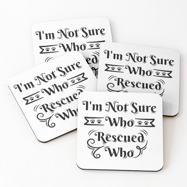 Item preview, Who Rescued Who designed and sold by dogMematic.