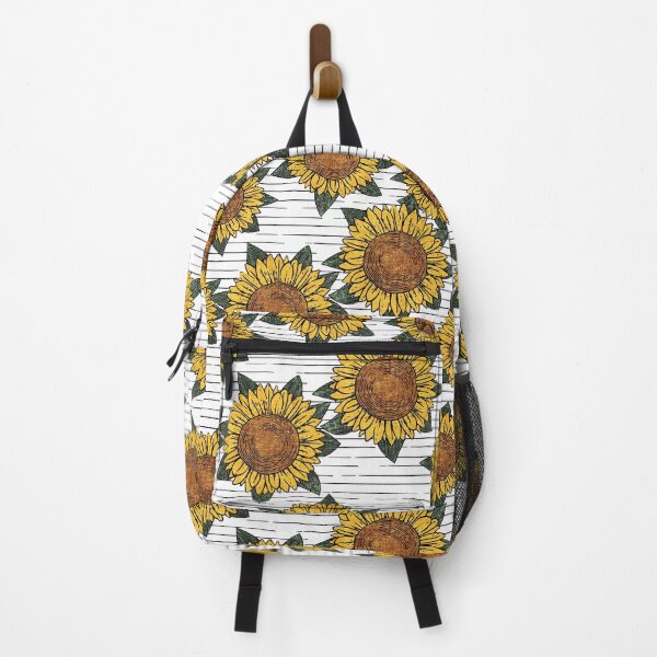 Item preview, Sunflowers on stripes designed and sold by littlearrow.