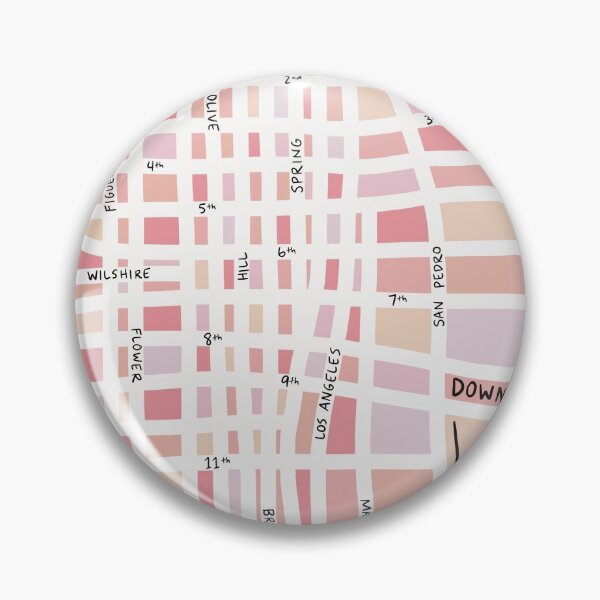 Item preview, Downtown Los Angeles Map (Minimalist) designed and sold by kurtographymaps.