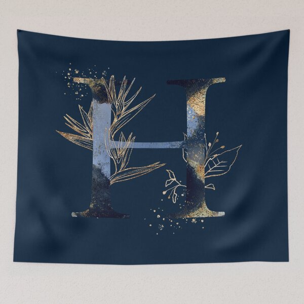 Item preview, H Initial,  Floral Letter, Monogram designed and sold by PinkLotusArt.