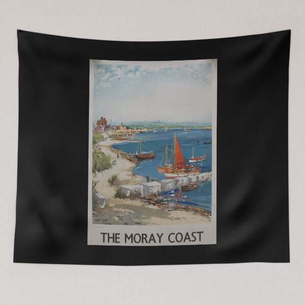 Item preview, The Moray Coast retro poster designed and sold by CorasPosters.