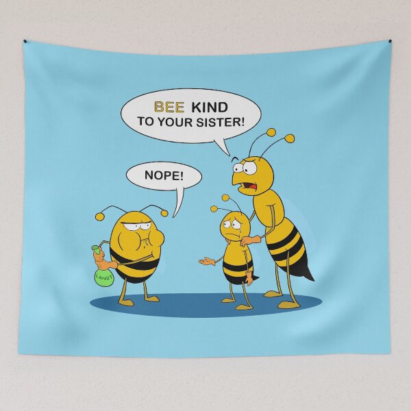 Item preview, Bee kind to your sister! designed and sold by AnnieLonghi.