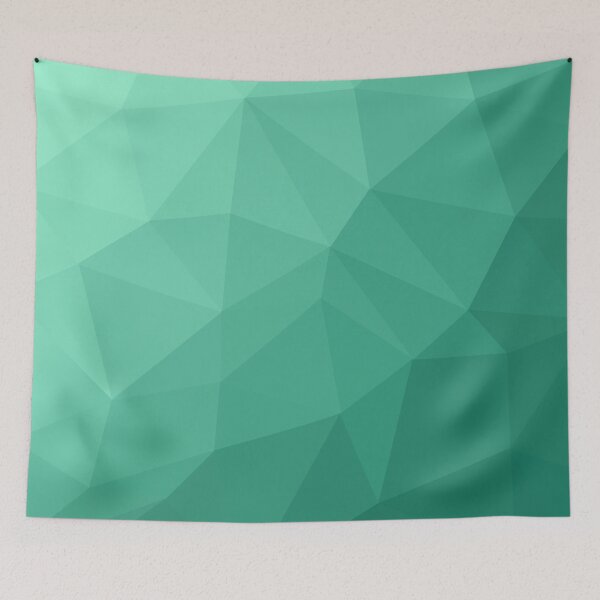 Item preview, Polygon Geometric Triangles Green designed and sold by Shine Design Blossom.