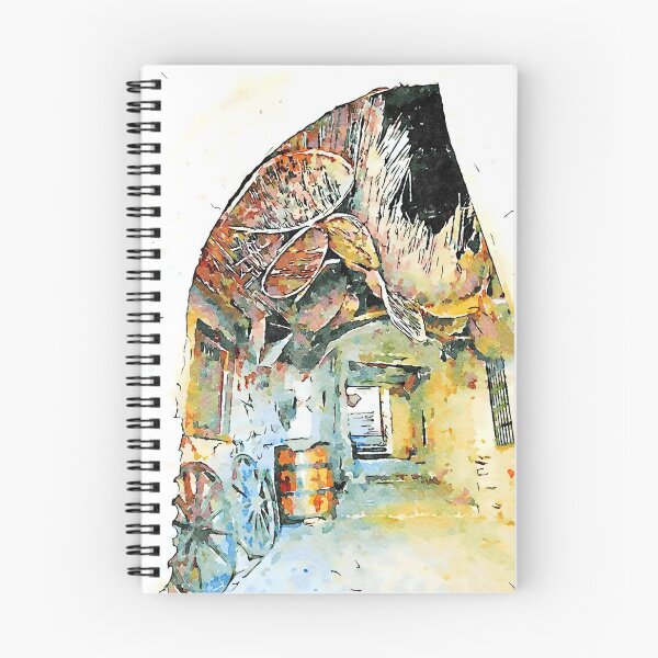 Item preview, Agropoli: view Alley with pots, barrel and two wagon wheels designed and sold by Giuseppe Cocco.