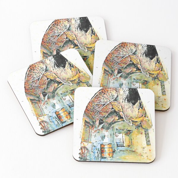 Item preview, Agropoli: view Alley with pots, barrel and two wagon wheels designed and sold by Giuseppe Cocco.
