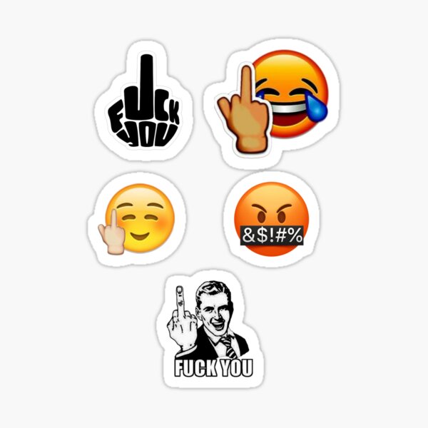 Fuck you emoji pack Sticker