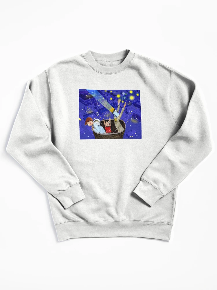 Aperçu 1 sur 6. Sweatshirt épais avec l'œuvre Balloon Ride créée et vendue par RushingRiver.