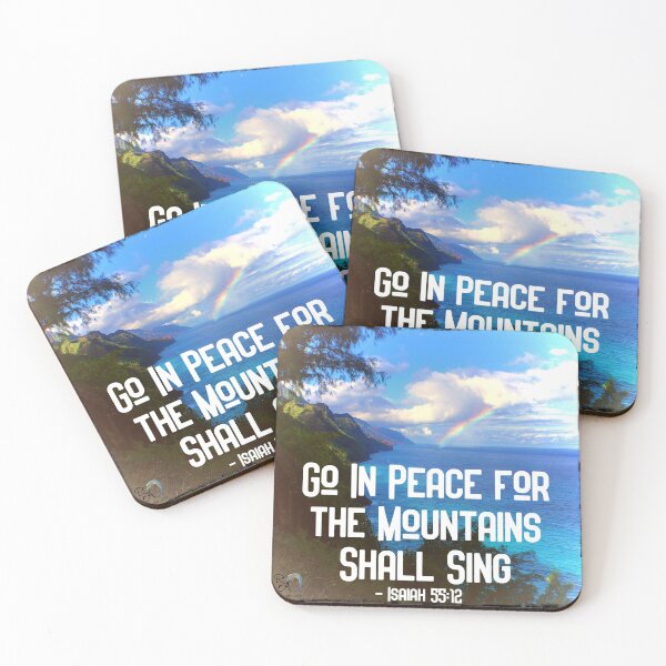 Item preview, Na’Pali Coast Rainbow on Kalalau Trail Isaiah 55:12 designed and sold by RobinetteArt.
