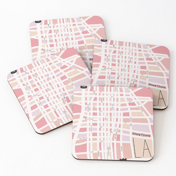 Item preview, Downtown Los Angeles Map (Minimalist) designed and sold by kurtographymaps.