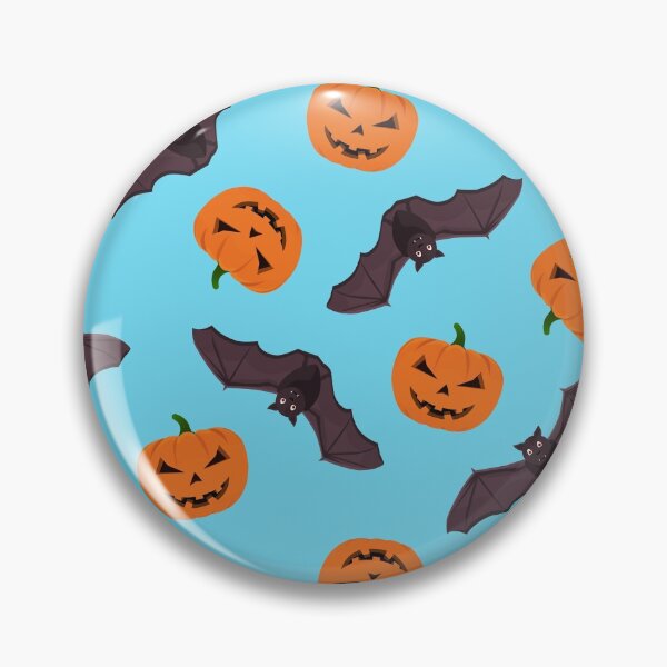 Item preview, Halloween pattern with pumpkin and bats designed and sold by GulArt.